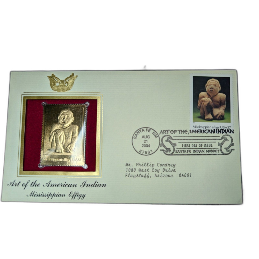 American Indian Art – Mississippian Effigy Cover First Day 2004